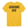 thumbnail image 1 of Instant Message - Logging Off - Toddler & Youth Short Sleeve Graphic T-Shirt, 1 of 6