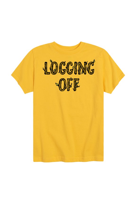 - Logging Off - Toddler & Youth Short Sleeve Graphic T-Shirt