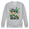 thumbnail image 1 of Instant Message - Long Day at the Beach Golfing  - Men's Long Sleeve Crew Fleece Sweatshirt, 1 of 6