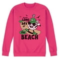 thumbnail image 1 of Instant Message - Long Day at the Beach Golfing  - Men's Long Sleeve Crew Fleece Sweatshirt, 1 of 5