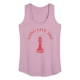 thumbnail image 1 of Instant Message - Long Live The Queen - Women's Racerback Tank Top, 1 of 5