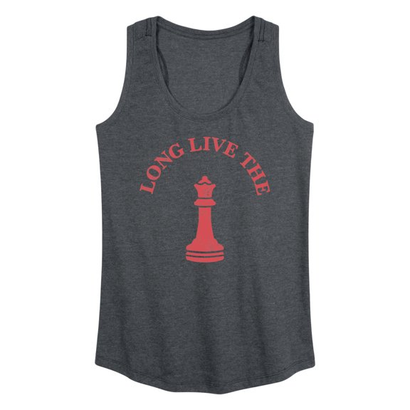 Instant Message - Long Live The Queen - Women's Racerback Tank Top