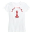 thumbnail image 1 of Instant Message - Long Live The Queen - Women's Short Sleeve Graphic T-Shirt, 1 of 5