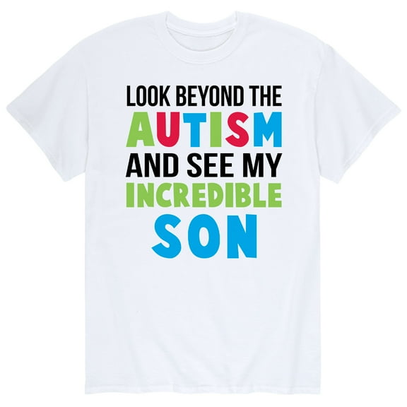 Instant Message - Look Beyond Autism Incredible Son - Men's Short Sleeve Graphic T-Shirt