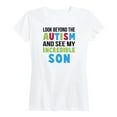 thumbnail image 1 of Instant Message - Look Beyond Autism Incredible Son - Women's Short Sleeve Graphic T-Shirt, 1 of 5