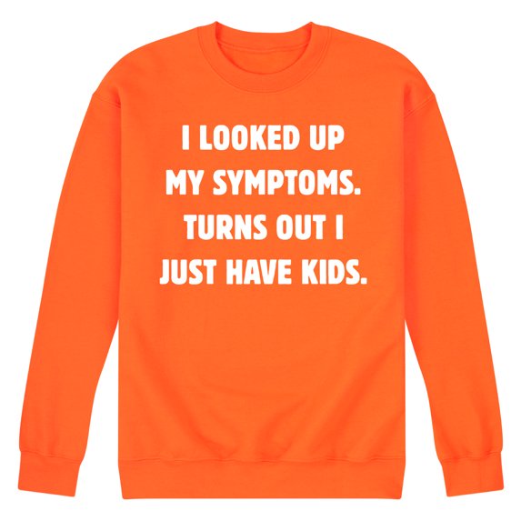 Instant Message - Looked Up Symptoms - Men's Crew Neck Fleece Pullover