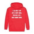 thumbnail image 1 of Instant Message - Looked Up Symptoms - Men's Pullover Hooded Fleece Sweatshirt, 1 of 6