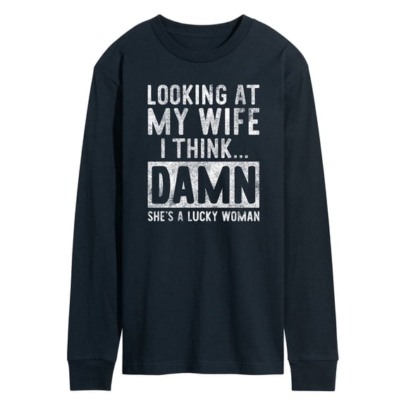 Instant Message - Looking At My Wife - Men's Long Sleeve T-Shirt