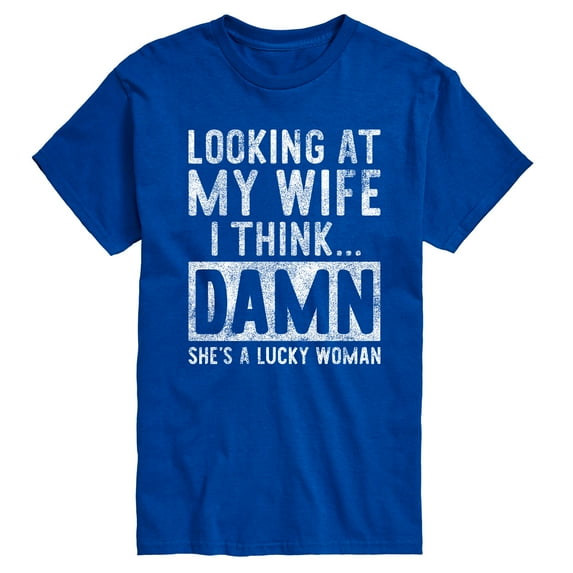 Instant Message - Looking At My Wife - Men's Short Sleeve Graphic T-Shirt