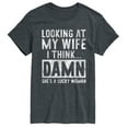 thumbnail image 1 of Instant Message - Looking At My Wife - Men's Short Sleeve Graphic T-Shirt, 1 of 5