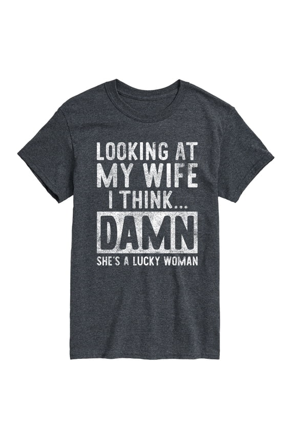 - Looking At My Wife - Men's Short Sleeve Graphic T-Shirt