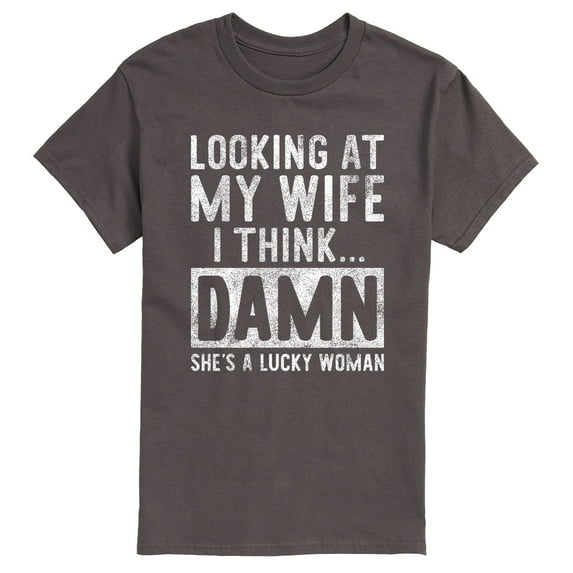 Instant Message - Looking At My Wife - Men's Short Sleeve Graphic T-Shirt