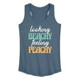 thumbnail image 1 of Instant Message - Looking Beachy Feeling Peachy - Women's Racerback Tank Top, 1 of 6