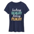 thumbnail image 1 of Instant Message - Looking Beachy Feeling Peachy - Women's Short Sleeve Graphic T-Shirt, 1 of 6