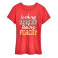 thumbnail image 1 of Instant Message - Looking Beachy Feeling Peachy - Women's Short Sleeve Graphic T-Shirt, 1 of 6