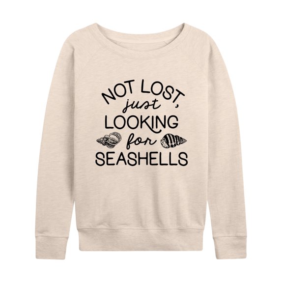 Instant Message - Looking For Seashells - Women's Lightweight French Terry Long Sleeve Shirt
