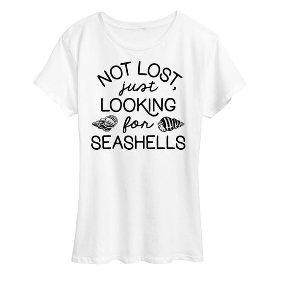 Instant Message - Looking For Seashells - Women's Short Sleeve Graphic T-Shirt