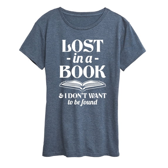 Instant Message - Lost In Book Women's Short Sleeve Graphic T-Shirt