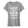 thumbnail image 1 of Instant Message - Lost In Book - Women's Short Sleeve Graphic T-Shirt, 1 of 5
