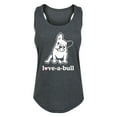 thumbnail image 1 of Instant Message - Love A Bull French Bulldog - Women's Racerback Tank, 1 of 5