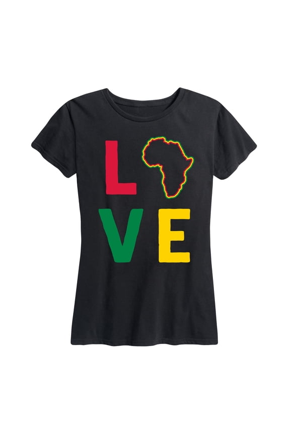- Love Africa - Women's and Women's Plus Size Graphic T-Shirt