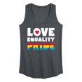 thumbnail image 1 of Instant Message - Love Equality Pride Graphic Racerback Tank, 1 of 5