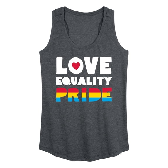 Instant Message - Love Equality Pride Graphic Racerback Tank