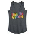 thumbnail image 1 of Instant Message - Love For Everyone - Women's Racerback Graphic Tank, 1 of 6
