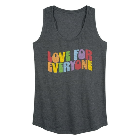 Instant Message - Love For Everyone - LGBT Pride Ally - Women's Racerback Tank Top
