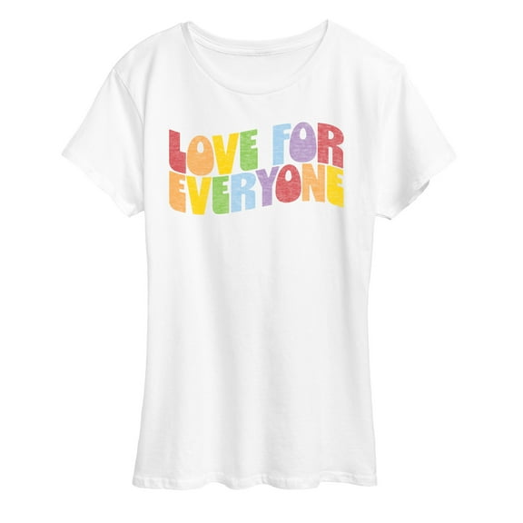 Instant Message - Love For Everyone - LGBT Pride Ally - Women's Short Sleeve Graphic T-Shirt
