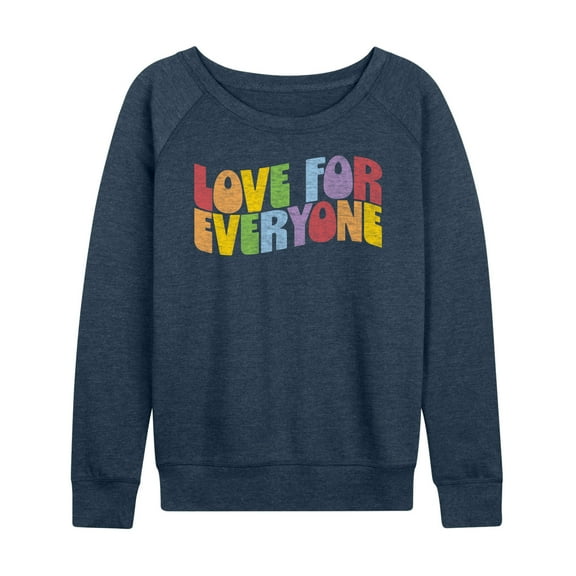 Instant Message - Love For Everyone - Women's Lightweight French Terry Long Sleeve Shirt