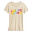 thumbnail image 1 of Instant Message - Love For Everyone - Women's Short Sleeve Graphic T-Shirt, 1 of 5