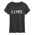 thumbnail image 1 of Instant Message - Love Heart - Women's Short Sleeve Graphic T-Shirt, 1 of 6