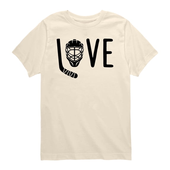 Instant Message - Love Hockey - Toddler Boys Short Sleeve Graphic T-Shirt