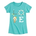 thumbnail image 1 of Instant Message - Love Horse Head - Youth Girls Fitted Short Sleeve T-Shirt, 1 of 6