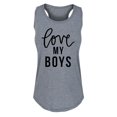 thumbnail image 1 of Instant Message - Love My Boys Graphic Racerback Tank, 1 of 5