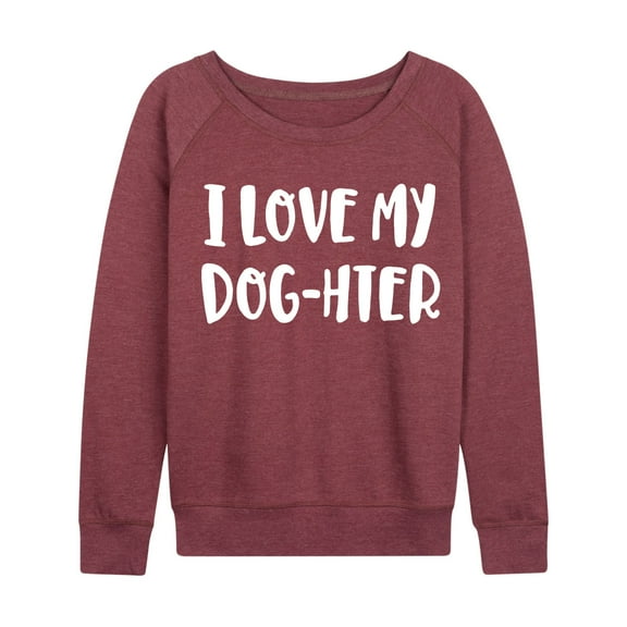 Instant Message - Love My Dog - Women's French Terry Long Sleeve Shirt