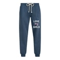 thumbnail image 1 of Instant Message - Love My Girls - Ladies Jogger Pant, 1 of 4