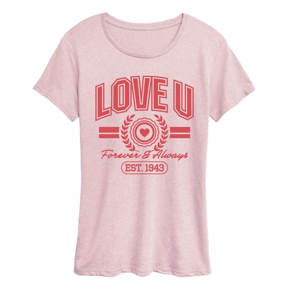 Instant Message - Love U Forever & Always - Women's Short Sleeve Graphic T-Shirt