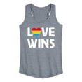 thumbnail image 1 of Instant Message - Love Wins - Women's Racerback Graphic Tank, 1 of 4