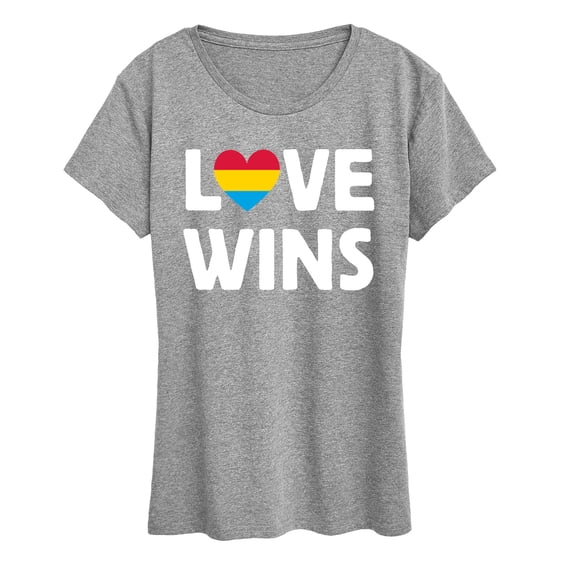 Instant Message - Love Wins Short Sleeve Graphic T-Shirt