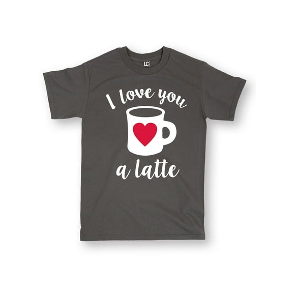 Instant Message - Love You a Latte - Men's Short Sleeve Graphic T-Shirt