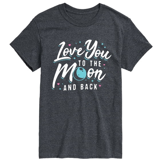 Instant Message - Love You to the Moon and Back Men's Short Sleeve Graphic T-Shirt