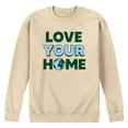 thumbnail image 1 of Instant Message - Love Your Home - Men's Crew Fleece Sweatshirt, 1 of 4