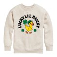 thumbnail image 1 of Instant Message - St. Patrick's Day Lucky Lil Ducky - Toddler & Youth Crewneck Fleece Sweatshirt, 1 of 6