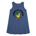 thumbnail image 1 of Instant Message - St. Patrick's Day Lucky Lil Ducky  - Toddler & Youth Girls A-line Dress, 1 of 5