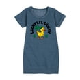 thumbnail image 1 of Instant Message - St. Patrick's Day Lucky Lil Ducky  - Toddler & Youth Girls Fleece Dress, 1 of 5