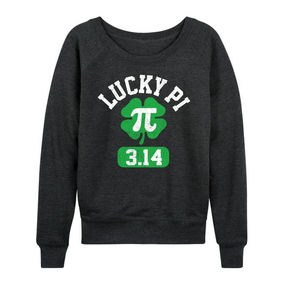 Instant Message - Lucky Pi - Women's Lightweight French Terry Long Sleeve Shirt