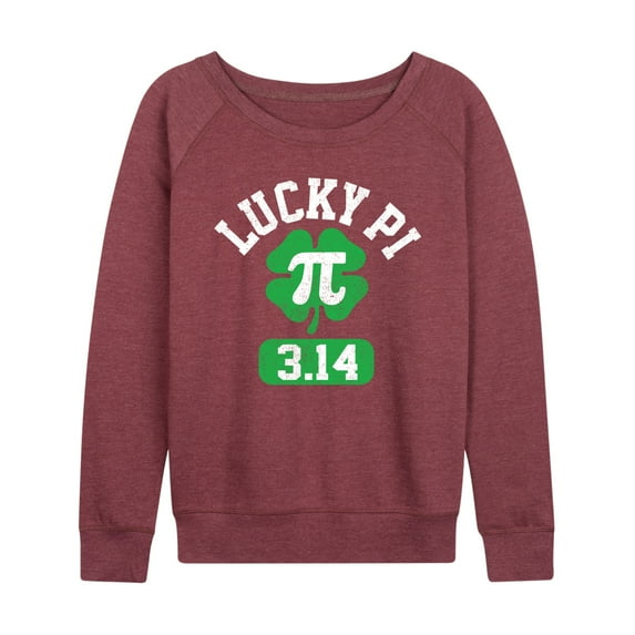 Instant Message - Lucky Pi - Women's Lightweight French Terry Long Sleeve Shirt