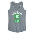 thumbnail image 1 of Instant Message - Lucky Pi - Women's Racerback Tank Top, 1 of 6